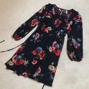 Fall Floral Dress - with pockets!